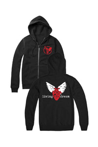 Heart Wings Zip Hoodie